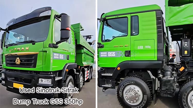 Second Hand Sinotruk Truck Sitrak 2022 350 Dump Truck in Guam