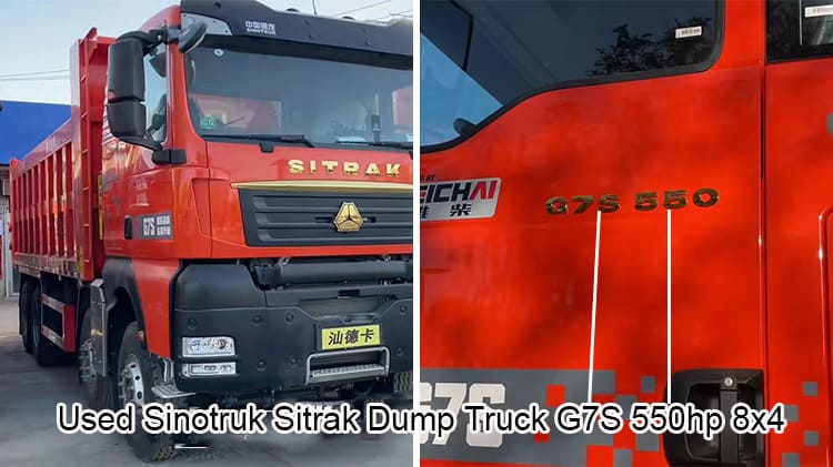 Sinotruk Sitrak G7S Used 8x4 Dump Truck Sale in Senegal