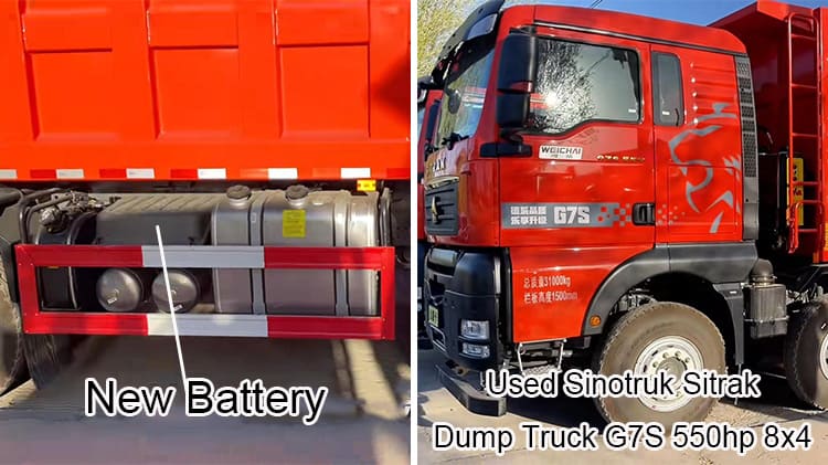 Sinotruk Sitrak G7S Used 8x4 Dump Truck Sale in Senegal