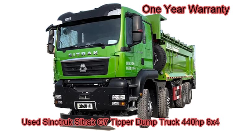 Used Sinotruk Dump Truck Sitrak G7 440 8x4 for Sale in Guyana