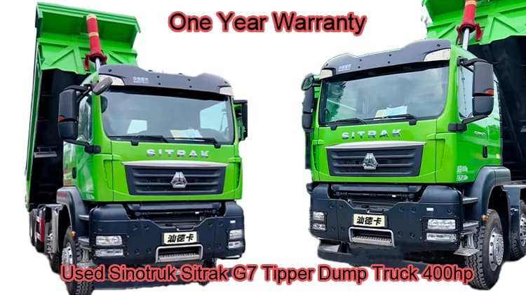 Used Sinotruk Sitrak G7 Tipper Dump Truck for Sale in Tanzania