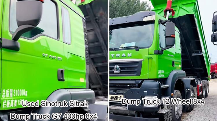 Used Sinotruk Sitrak G7 Tipper Dump Truck for Sale in Tanzania