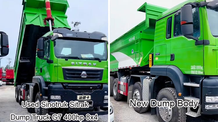 Used Sinotruk Sitrak G7 Tipper Dump Truck for Sale in Tanzania