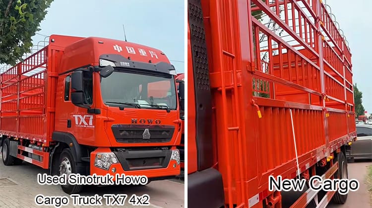 Cnhtc Sinotruk Howo Cargo Truck 4x2 Used Fence Truck Sale in Nigeria