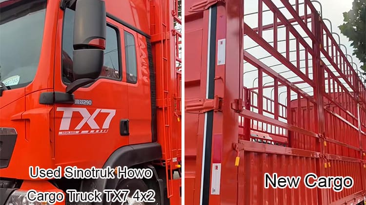 Cnhtc Sinotruk Howo Cargo Truck 4x2 Used Fence Truck Sale in Nigeria