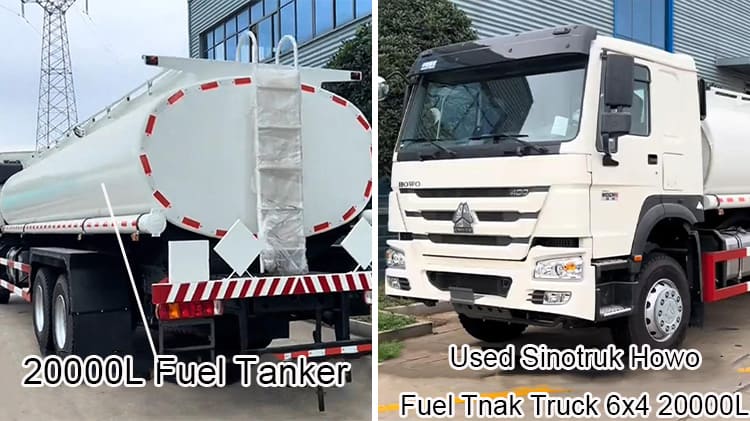 6x4 Howo Fuel Truck 20000l Used Diesel Tanker for Sale in Ghana