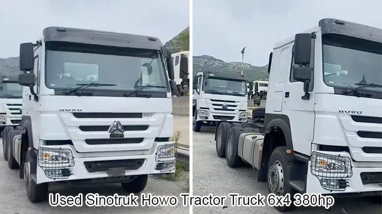 Used Howo Tractor Truck 380 hp for Sale in Indonesia