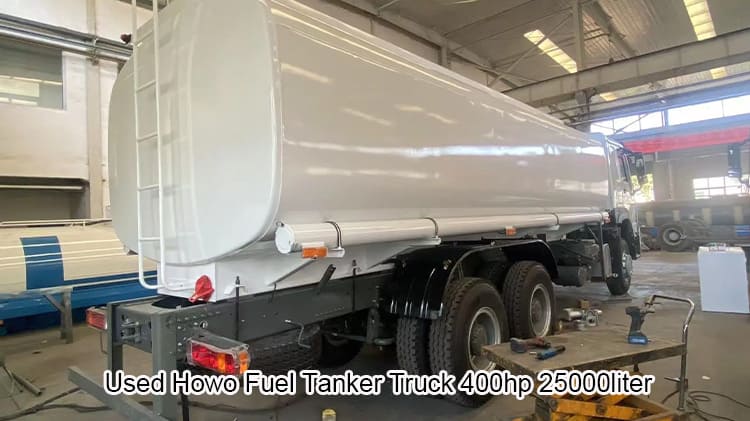 Used Howo 25000l Fuel Tank Truck 6000 Gallon Tanker in Ghana 