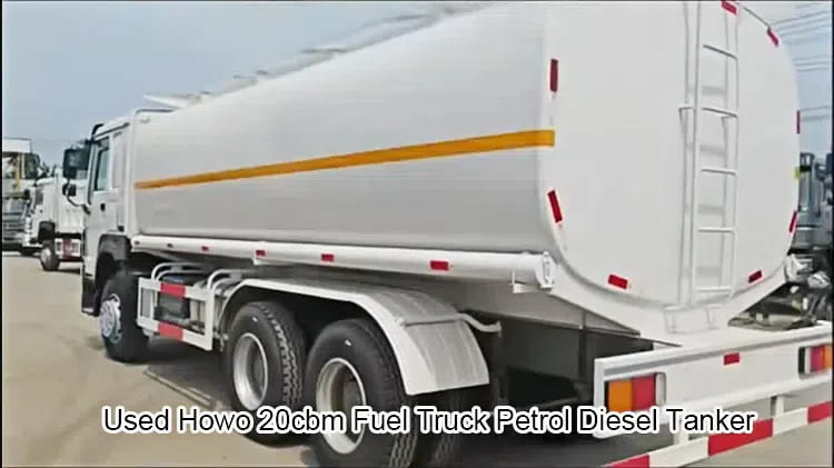 Howo 20cbm Fuel Truck Second Hand Petrol Diesel Tanker for Sale in Jamaica