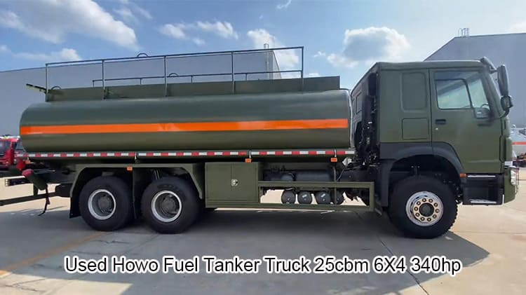 Used Howo Sinotruk Fuel Tanker Truck 25cbm Gasoline Tanker in China