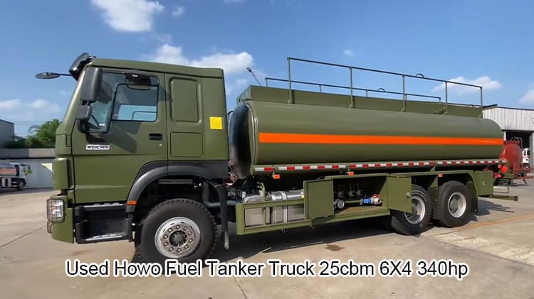 Used Howo Sinotruk Fuel Tanker Truck 25cbm Gasoline Tanker in China
