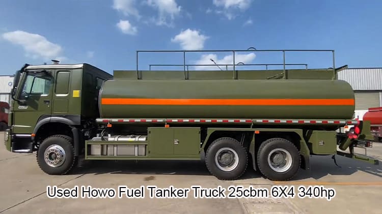 Used Howo Sinotruk Fuel Tanker Truck 25cbm Gasoline Tanker in China