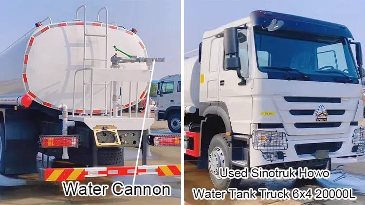 Used Sinotruk Howo 6x4 20000 Liter Water Tank Truck Sale in Mali