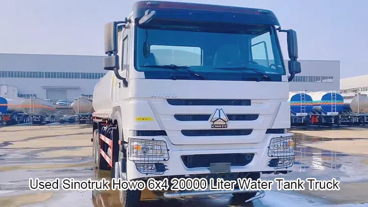 Used Sinotruk Howo 6x4 20000 Liter Water Tank Truck Sale in Mali