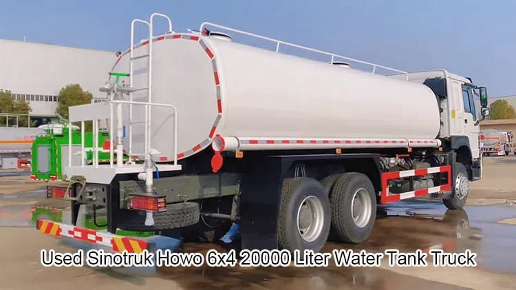 Used Sinotruk Howo 6x4 20000 Liter Water Tank Truck Sale in Mali