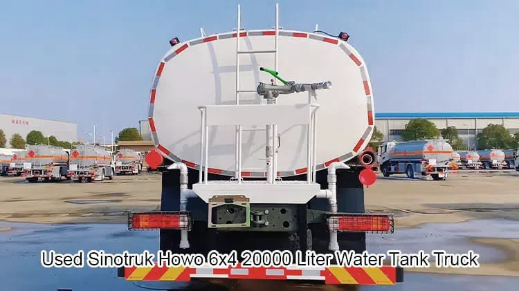 Used Sinotruk Howo 6x4 20000 Liter Water Tank Truck Sale in Mali