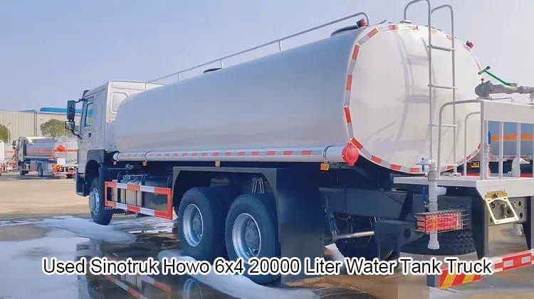 Used Sinotruk Howo 6x4 20000 Liter Water Tank Truck Sale in Mali
