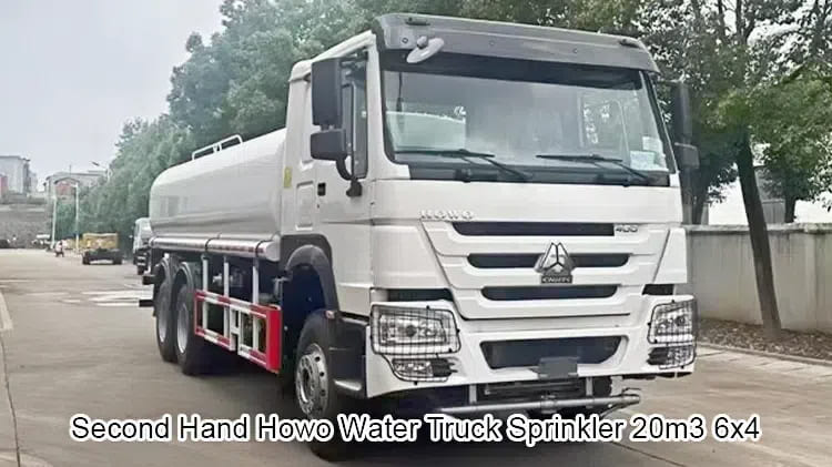 Howo 20m3 Water Truck Second Hand Water Bowser Sprinkler 6x4 Sale in China