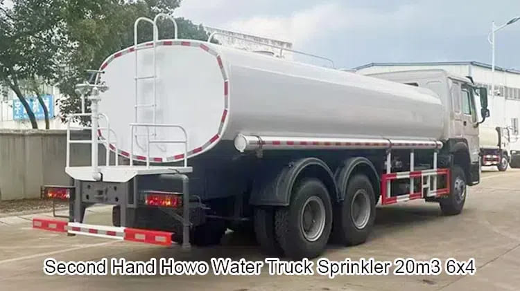 Howo 20m3 Water Truck Second Hand Water Bowser Sprinkler 6x4 Sale in China