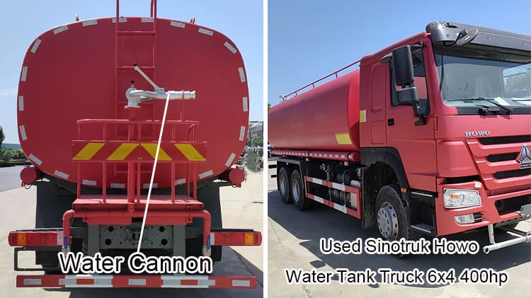 Howo Water Tanker Second Hand 18000 Litre Water Bowser for Sale
