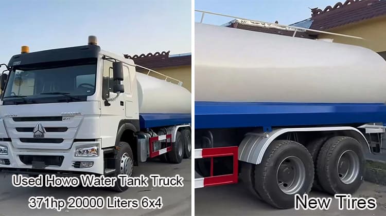 Old Water Truck Sinotruk Howo 20000 Liters Water Tanker Truck for Sale in China