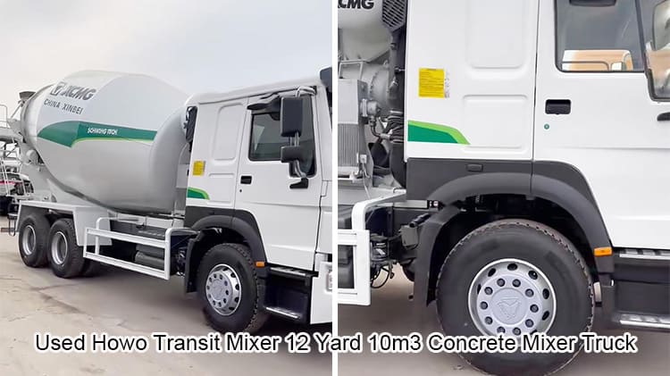Used Howo Transit Mixer 12 Yard 10m3 Concrete Mixer Truck Price in Benin