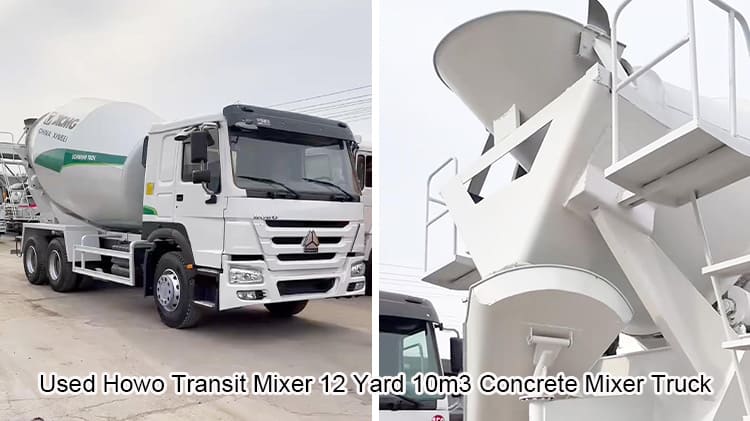 Used Howo Transit Mixer 12 Yard 10m3 Concrete Mixer Truck Price in Benin