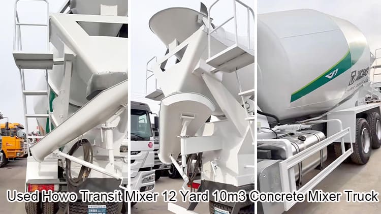 Used Howo Transit Mixer 12 Yard 10m3 Concrete Mixer Truck Price in Benin