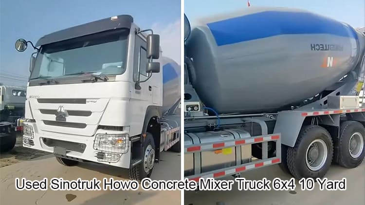 Howo 6x4 Used 10 Yard Concrete Truck Mixer Price in Gambia