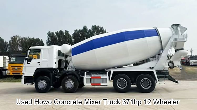 Old Howo 371 12 Wheeler Concrete Mixer Trucks for Sale in Malawi