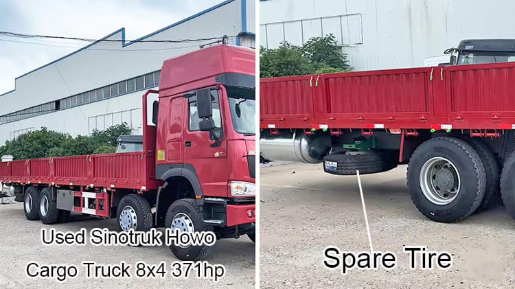 Howo 2021 Cargo Truck 371hp Second Hand Dropside Trucks for Sale