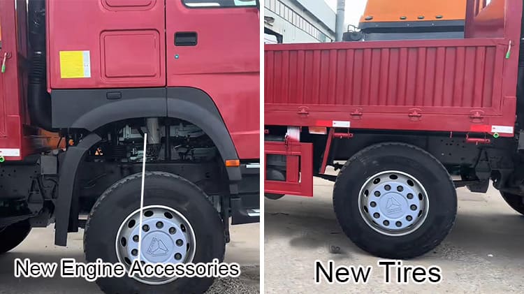 Howo 2021 Cargo Truck 371hp Second Hand Dropside Trucks for Sale
