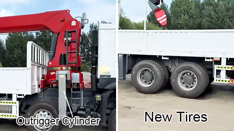 Old Sinotruck Howo 8x4 Cargo Truck Crane 18 Ton Boom Truck for Sale