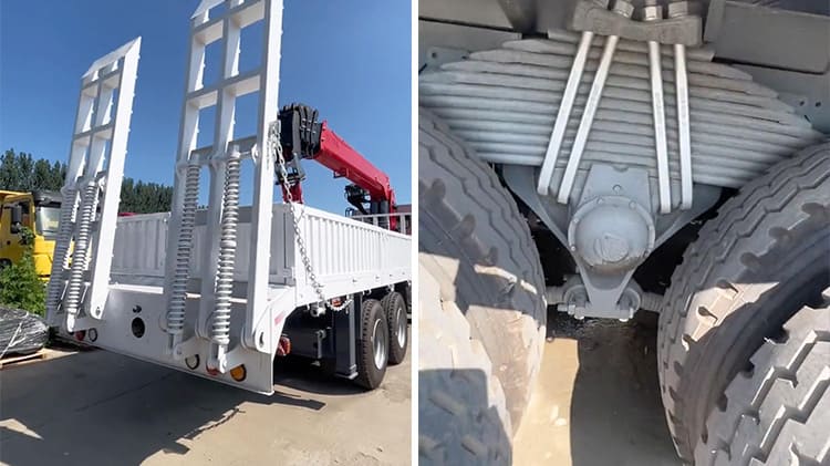 Sinotruk Howo 8x4 Used Cargo Crane Truck 15 Ton from China