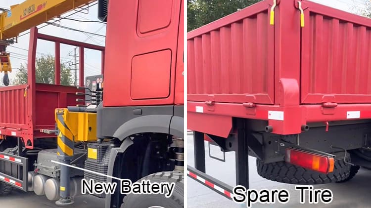 Used Howo 8 Ton Truck Mounted Crane Loader Truck 6x4 for sale in Angola