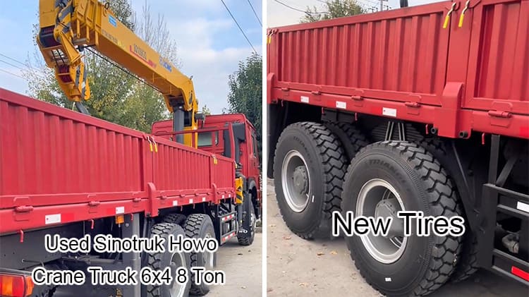 Used Howo 8 Ton Truck Mounted Crane Loader Truck 6x4 for sale in Angola