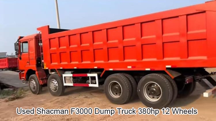 Used Shacman F3000 12 Wheels Dump Truck 8x4 380hp Price in Nigeria
