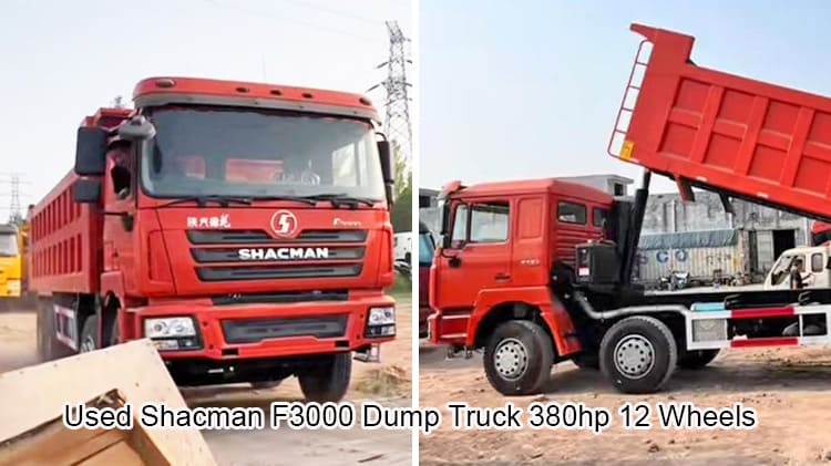Used Shacman F3000 12 Wheels Dump Truck 8x4 380hp Price in Nigeria