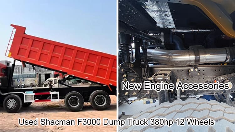 Used Shacman F3000 12 Wheels Dump Truck 8x4 380hp Price in Nigeria