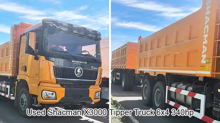 Used X3000 Shacman Tipper Truck 25 Ton 6x4 340hp for Sale
