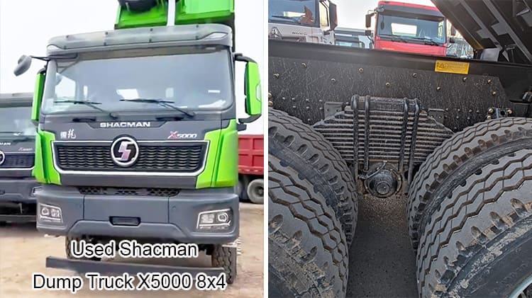 Second Hand Shacman X5000 8x4 Dump Trucks Price in Mali
