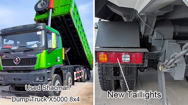 Second Hand Shacman X5000 8x4 Dump Trucks Price in Mali