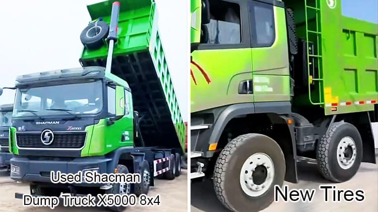 Second Hand Shacman X5000 8x4 Dump Trucks Price in Mali