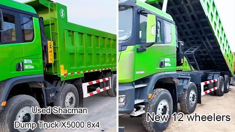 Second Hand Shacman X5000 8x4 Dump Trucks Price in Mali