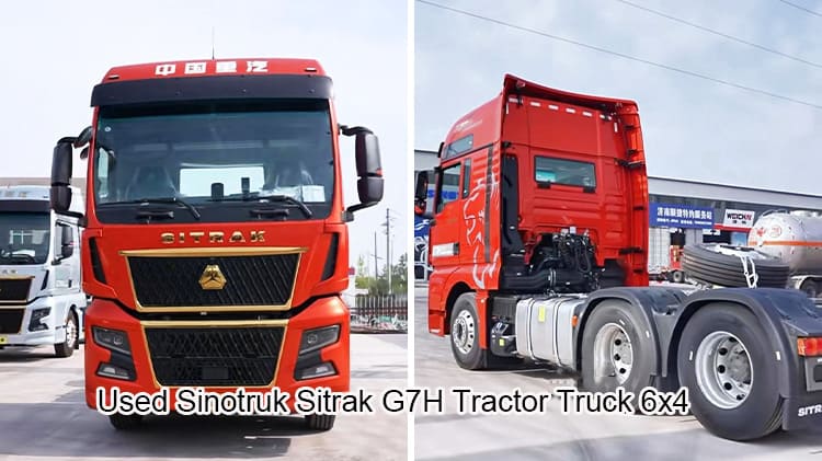 Used Sinotruk Sitrak Trucks G7H Tractor Truck 570hp for Sale