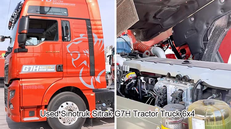 Used Sinotruk Sitrak Trucks G7H Tractor Truck 570hp for Sale