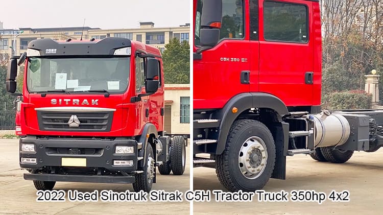2022 Used Sinotruk Sitrak C5H Tractor Truck 350hp 4x2 for Sale