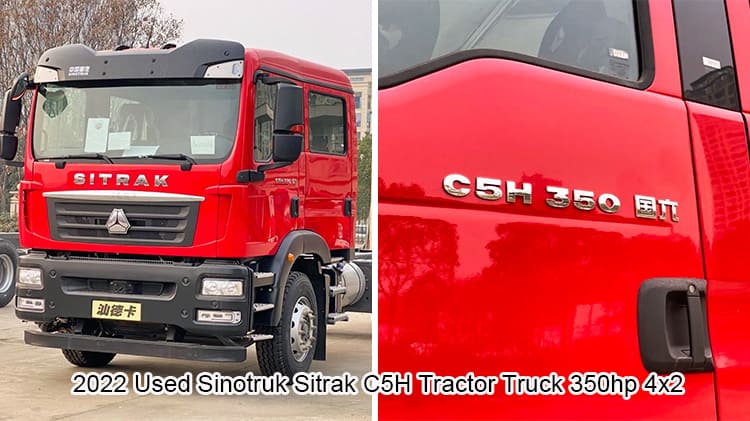 2022 Used Sinotruk Sitrak C5H Tractor Truck 350hp 4x2 for Sale