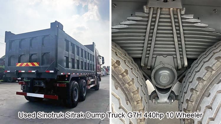Old Sinotruk Sitrak Dump Trucks G7H 440hp 10 Wheeler for Sale
