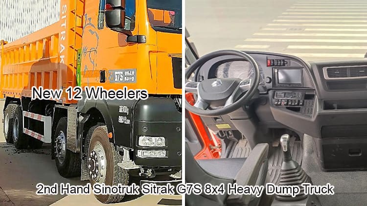 2nd Hand Sinotruk Sitrak G7S 8x4 Heavy Dump Truck in Tanzania